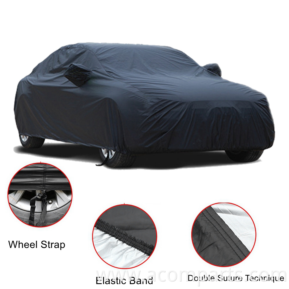 High quality universal size pvc oxford cloth water rain resistant durable folding automatic car cover